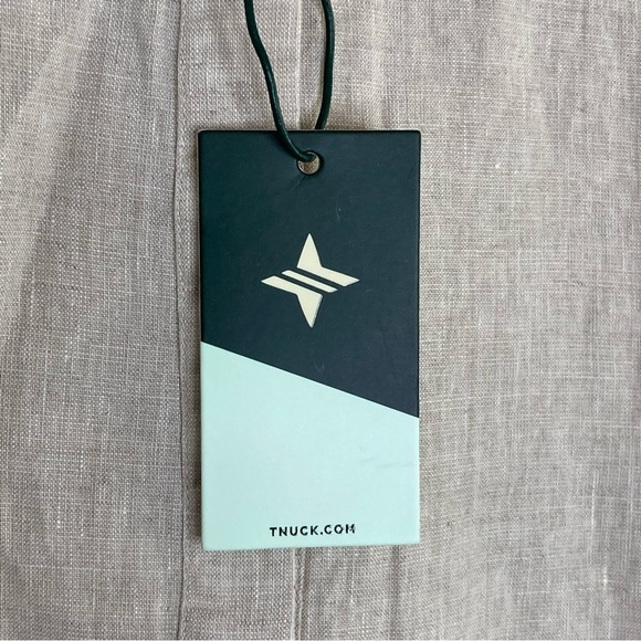 Tuckernuck Linen Long Sleeve Emilia Mini Dress Women’s L Beige Casual-Summer-NEW - Picture 9 of 9